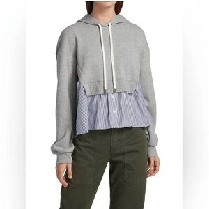 Veronica Beard Hockley Cotton Drawstring Hoodie